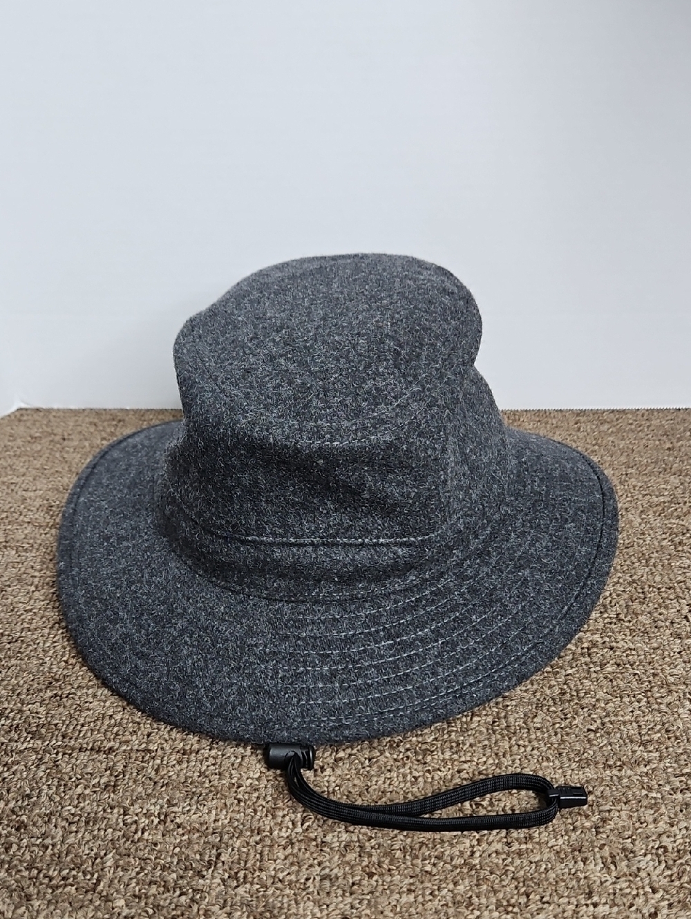 Sun Day Afternoon Dark Gray 80% Wool Fedora Sun Hat UF Protection Sz L